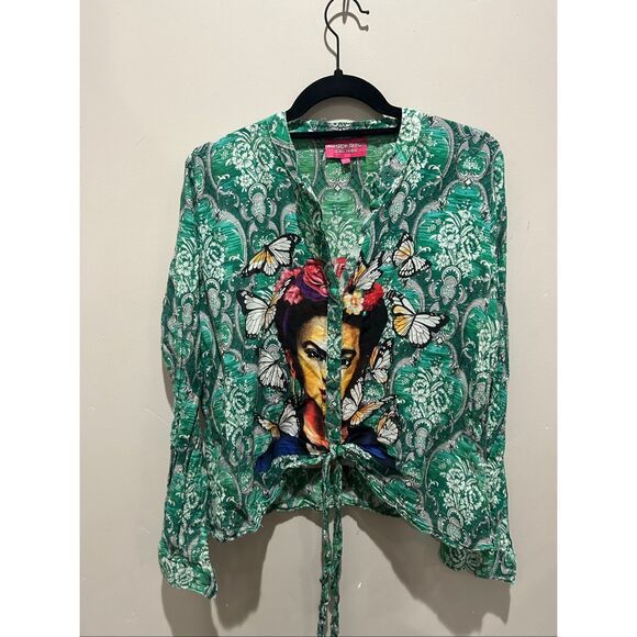 Kitsch and pop Frida Kahlo blouse - Picture 1 of 8